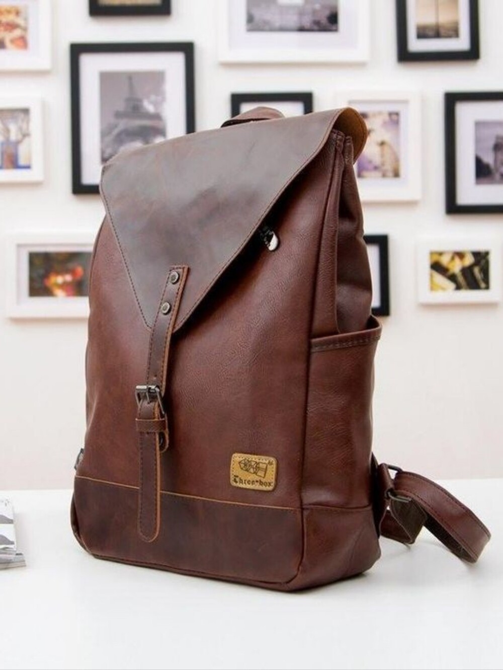 Threebox Vegan Leather Backpack